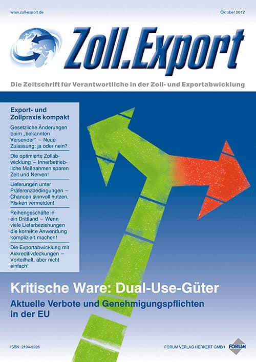 Ausgabe Oktober 2012 Dual-Use-Güter