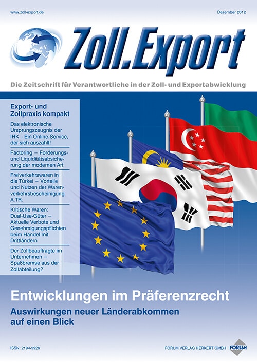 Ausgabe Dezember 2012 Präferenzrecht