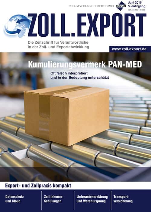 Ausgabe Juni 2016 Kumulierungsvermerk PAN-MED