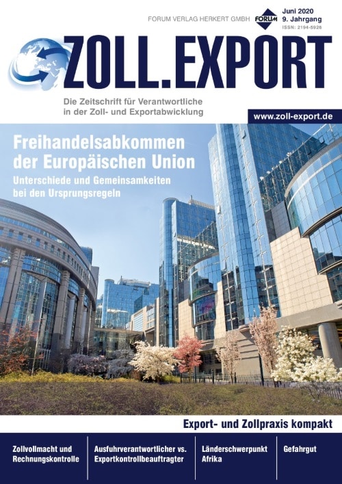 Ausgabe Juni 2020 Freihandelsabkommen