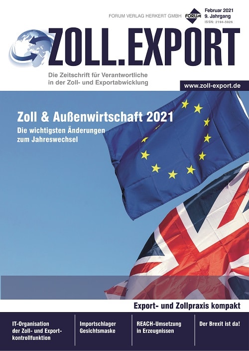 Ausgabe Februar 2021 Zoll & Außenwirtschaft 2021