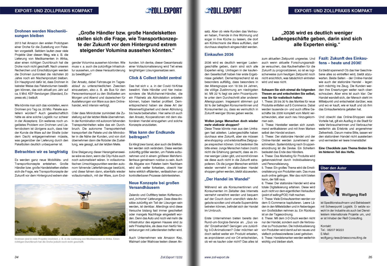 Handelslogistik 2036 – eine Zukunftsprognose