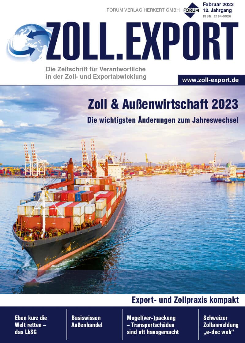 Ausgabe Februar 2023 Zoll & Außenwirtschaft 2023
