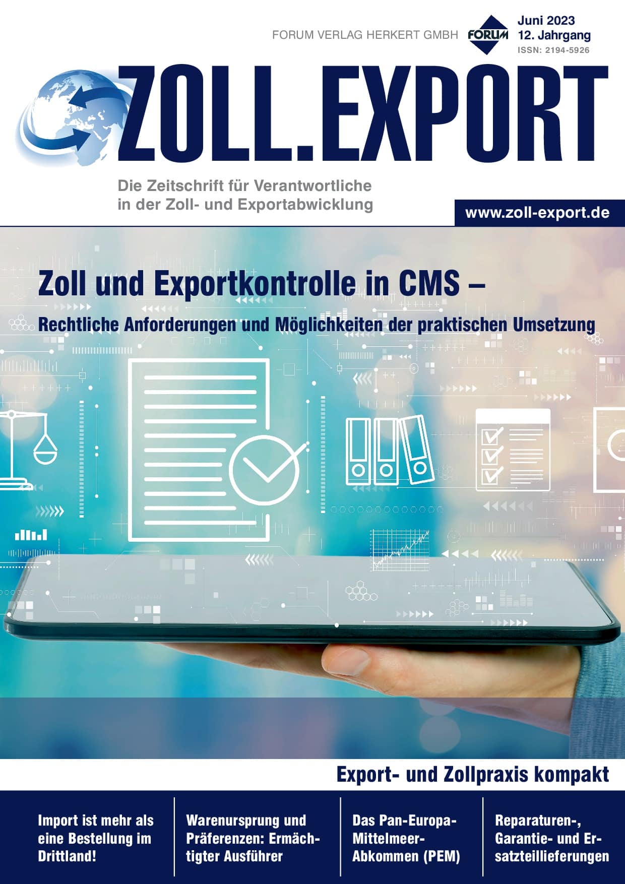 Ausgabe Juni 2023 Zoll und Exportkontrolle in CMS