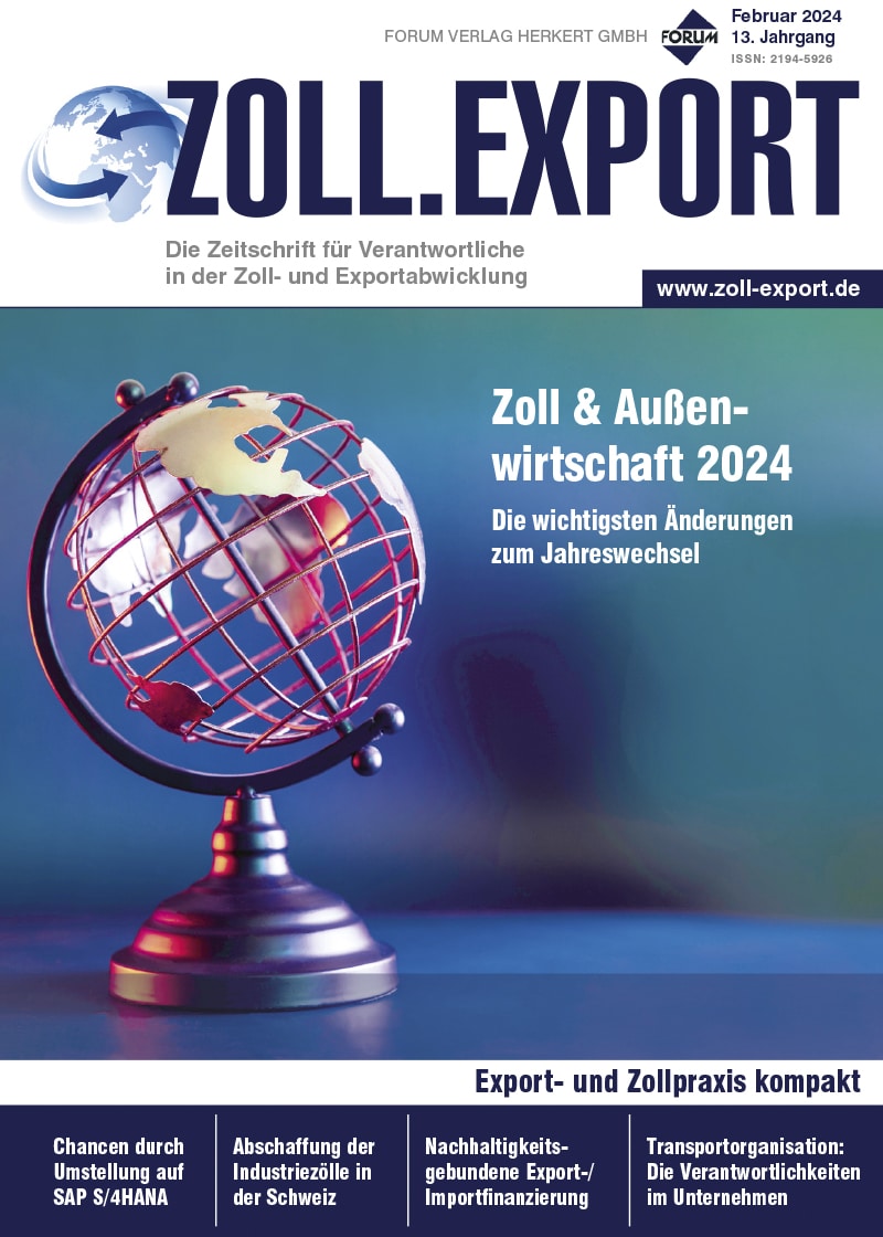 Ausgabe Februar 2024 Zoll & Außenwirtschaft 2024