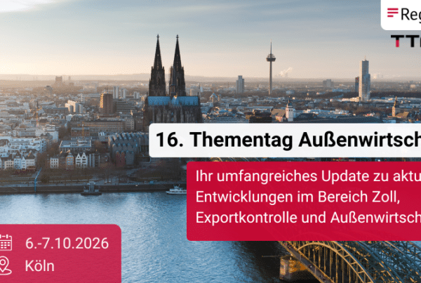 16. Thementag Außenwirtschaft Reguvis